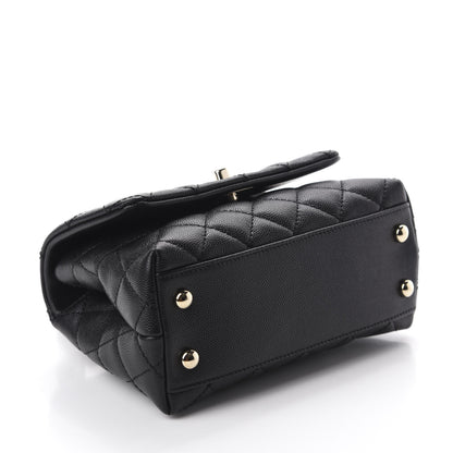 Chanel Caviar Quilted Extra Mini Coco Handle Flap Black 4 of 11