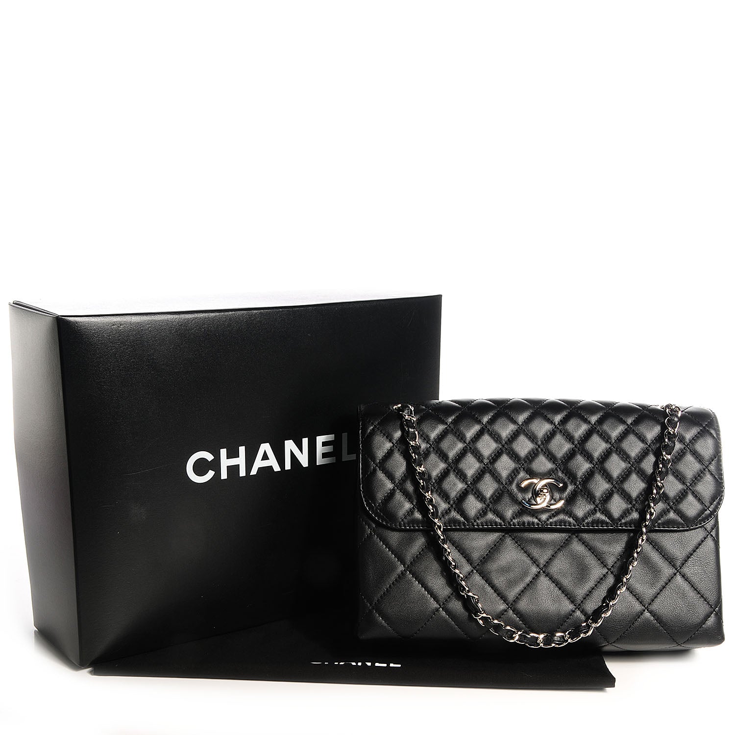Chanel Calfskin Quilted In the Business Flap Bag Black 5 of 9