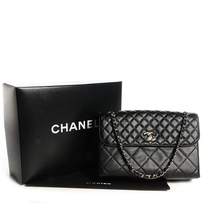 Chanel Calfskin Quilted In the Business Flap Bag Black 5 of 9