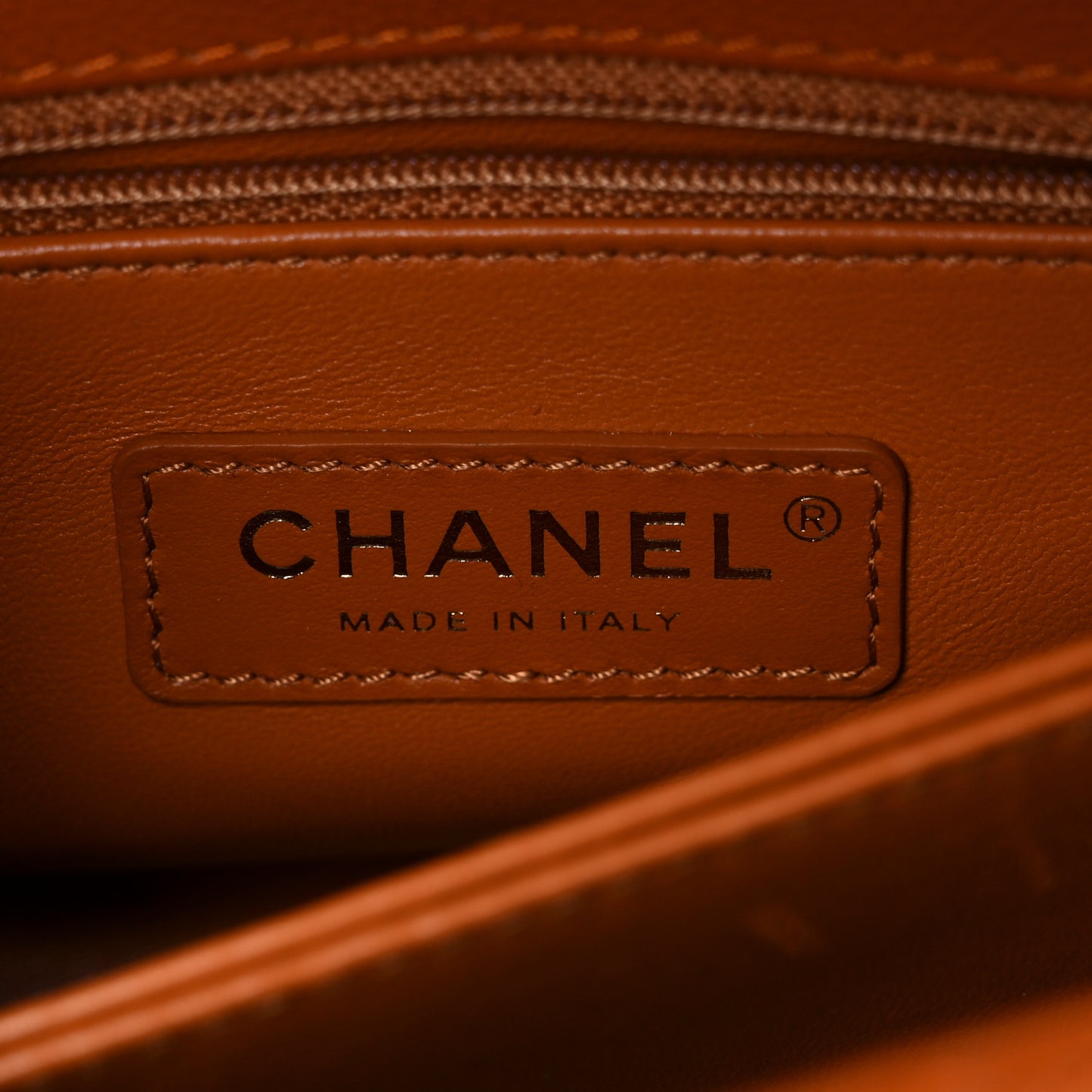 Caviar Quilted Mini Coco Handle Flap Light Brown