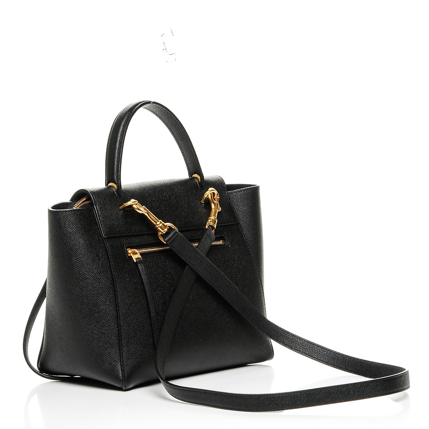 Celine Grained Calfskin Micro Belt Bag Black 3 of 8