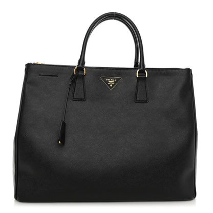 Prada Saffiano Lux Extra Large Galleria Double Zip Tote Black 1 of 13