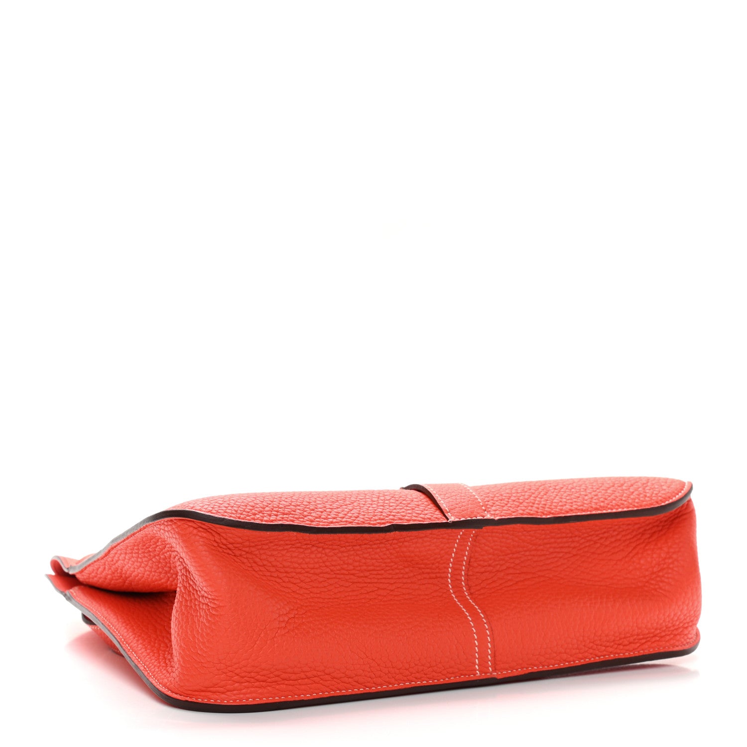 Hermes Taurillon Clemence Halzan 31 GM Orange 5 of 12