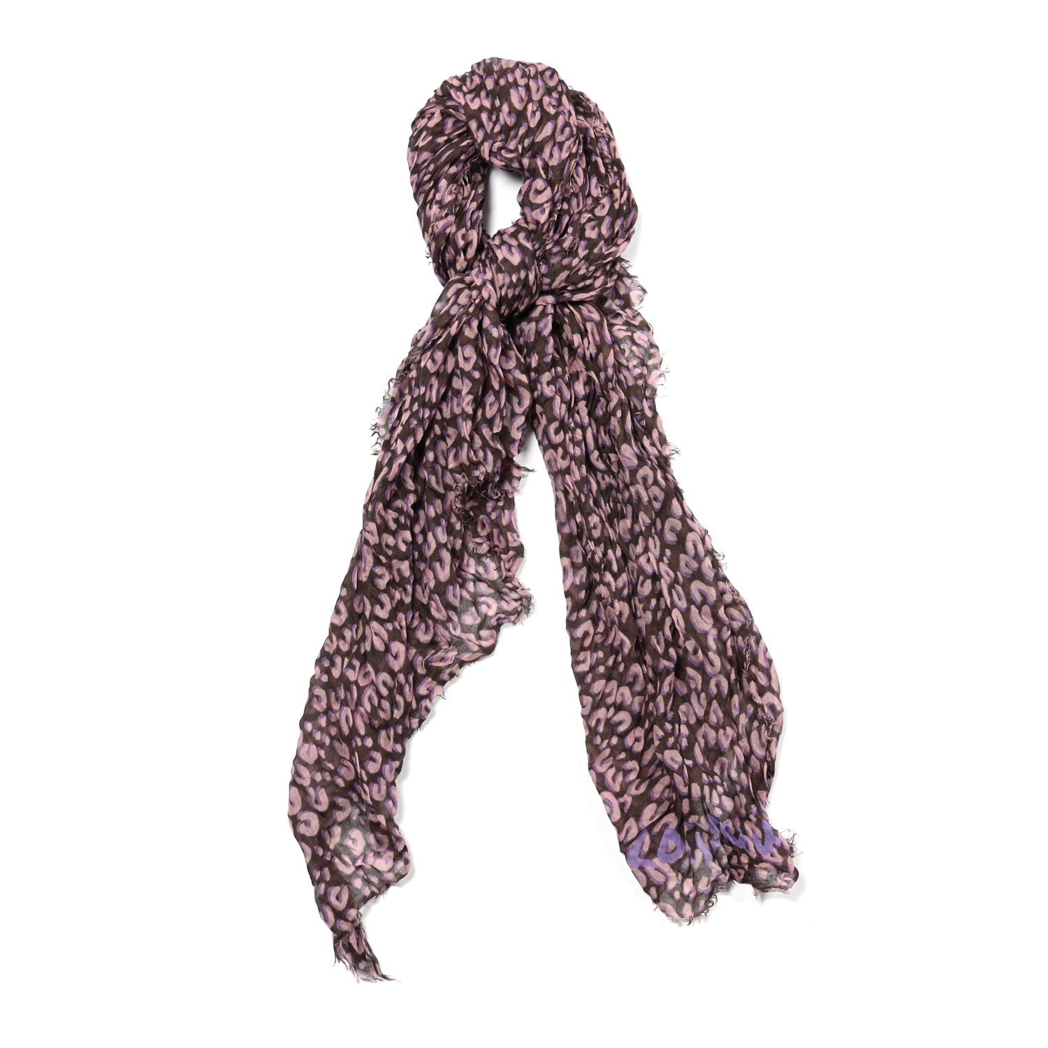 Louis Vuitton Cashmere Silk Leopard Etole Stole Mauve 1 of 6