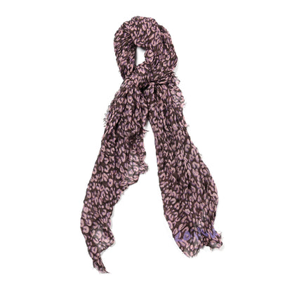 Louis Vuitton Cashmere Silk Leopard Etole Stole Mauve 1 of 6