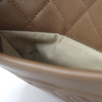 Chanel Caviar Medium Soft CC Top Handle Tote Dark Beige 10 of 13