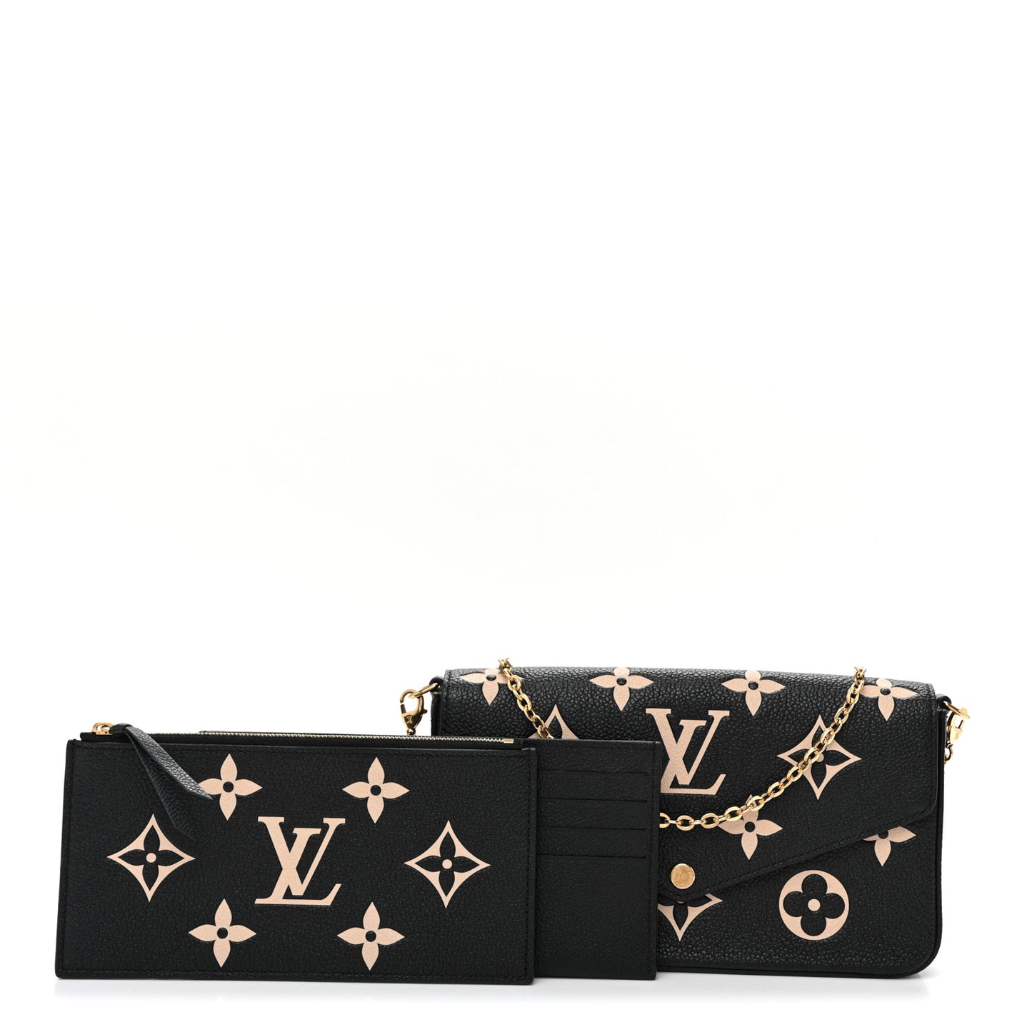Empreinte Monogram Giant Felicie Pochette Black Beige