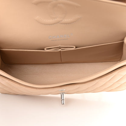 Chanel Lambskin Quilted Medium Double Flap Beige 4 of 15