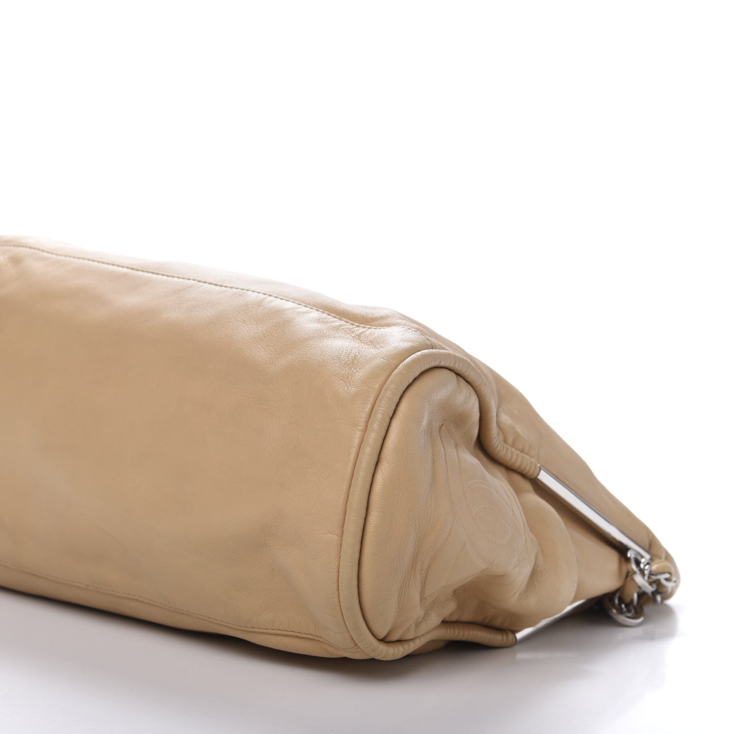 Lambskin Large Ultimate Soft Tote Beige