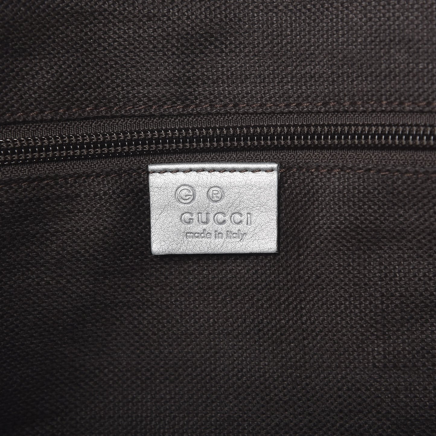 Metallic Monogram Travel Bag Silver