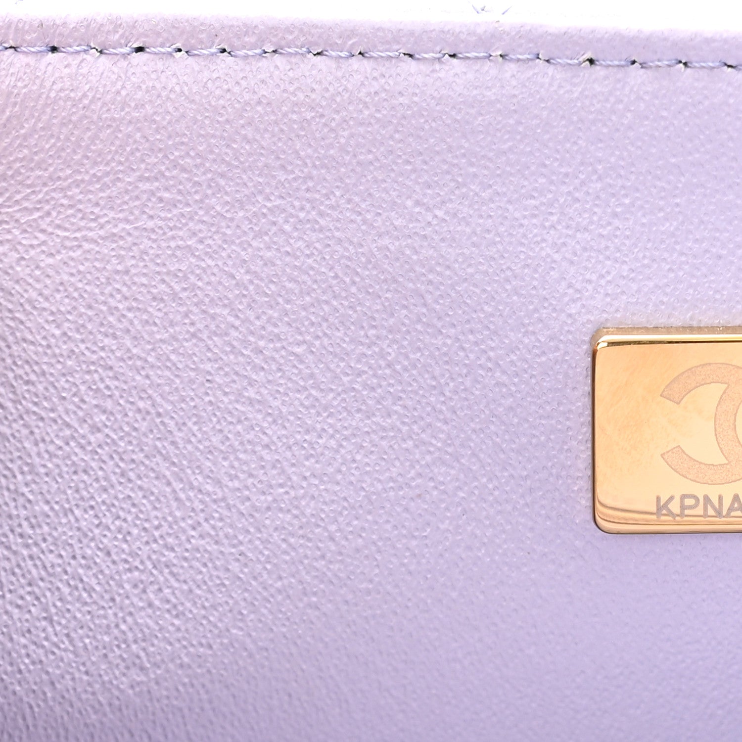 Chanel Lambskin Quilted Mini Top Handle Rectangular Flap Light Purple 7 of 10