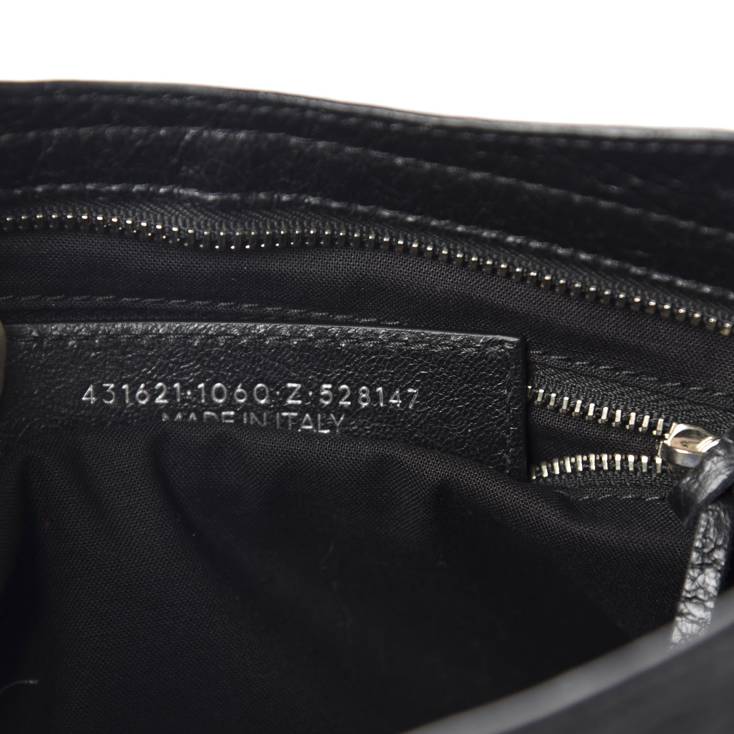 Balenciaga Agneau Classic Hardware S City Logo Strap Black White 16 of 17