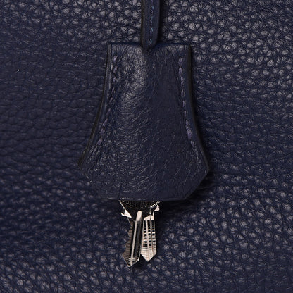 Hermes Taurillon Clemence Birkin 40 Bleu De Prusse 28 of 41