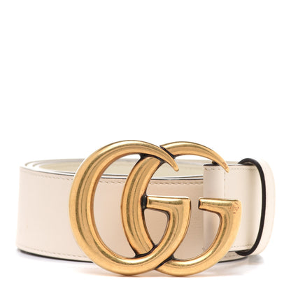Gucci Calfskin Double G 40mm Belt 85 34 Mystic White 1 of 5
