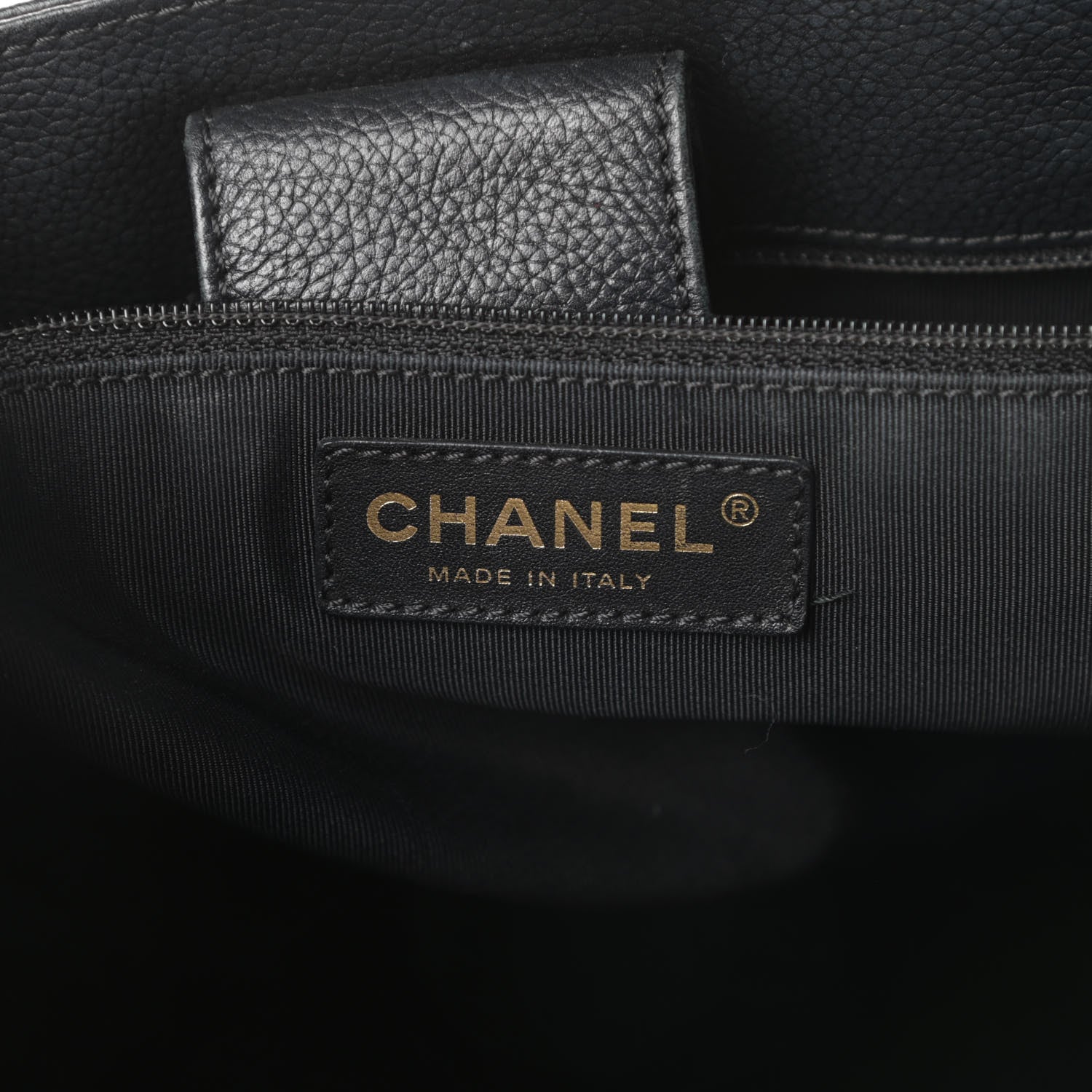 Chanel Calfskin Cerf Executive Shopper Tote Black 8 of 16