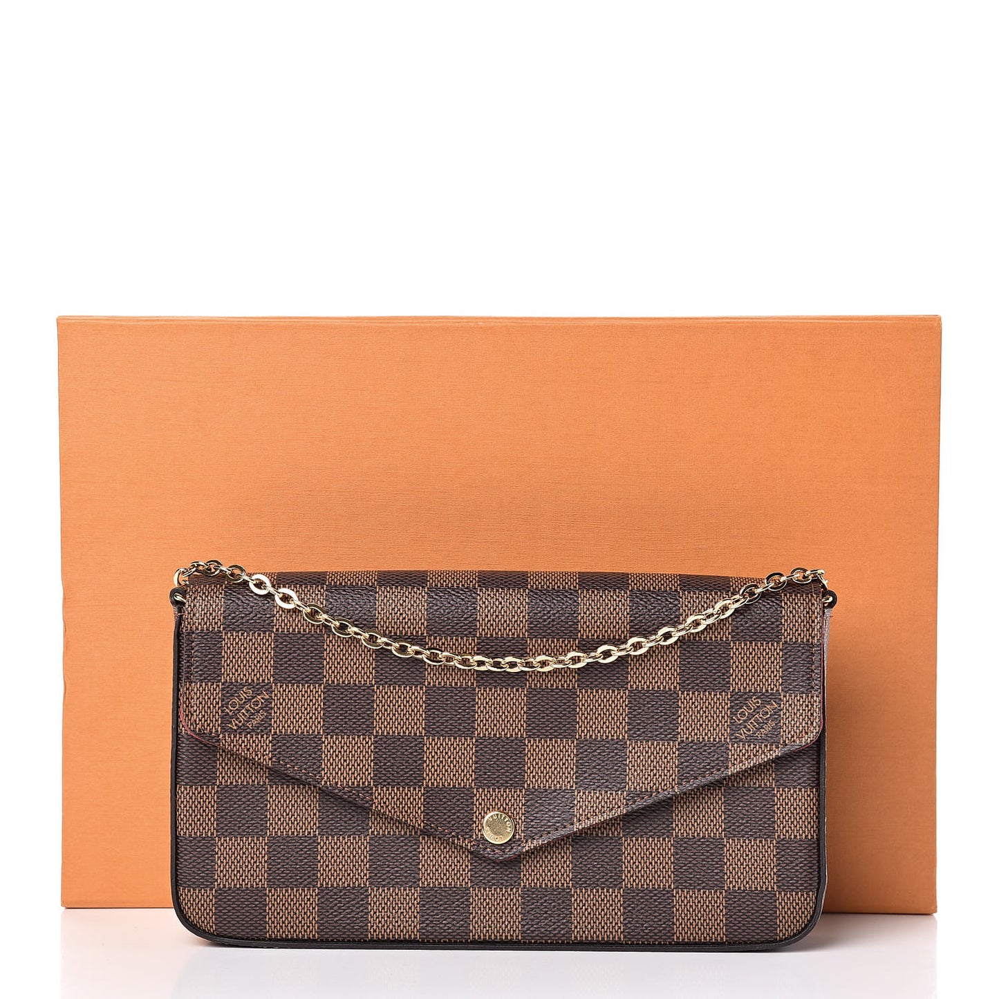 Damier Ebene Pochette Felicie Chain Wallet