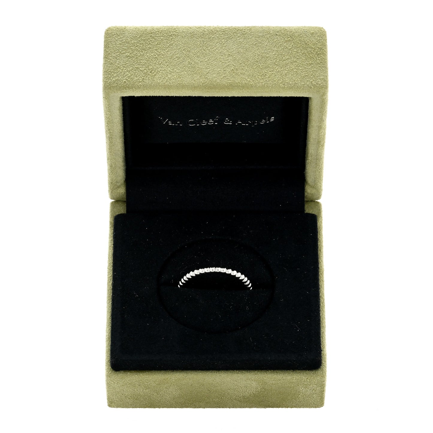 18K White Gold Small Perlee Ring 61 9.5