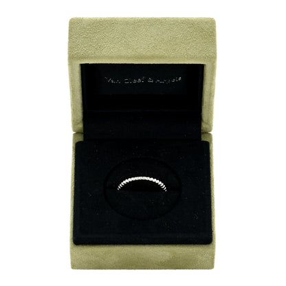 Van Cleef & Arpels 18K White Gold Small Perlee Ring 61 9.5 5 of 5