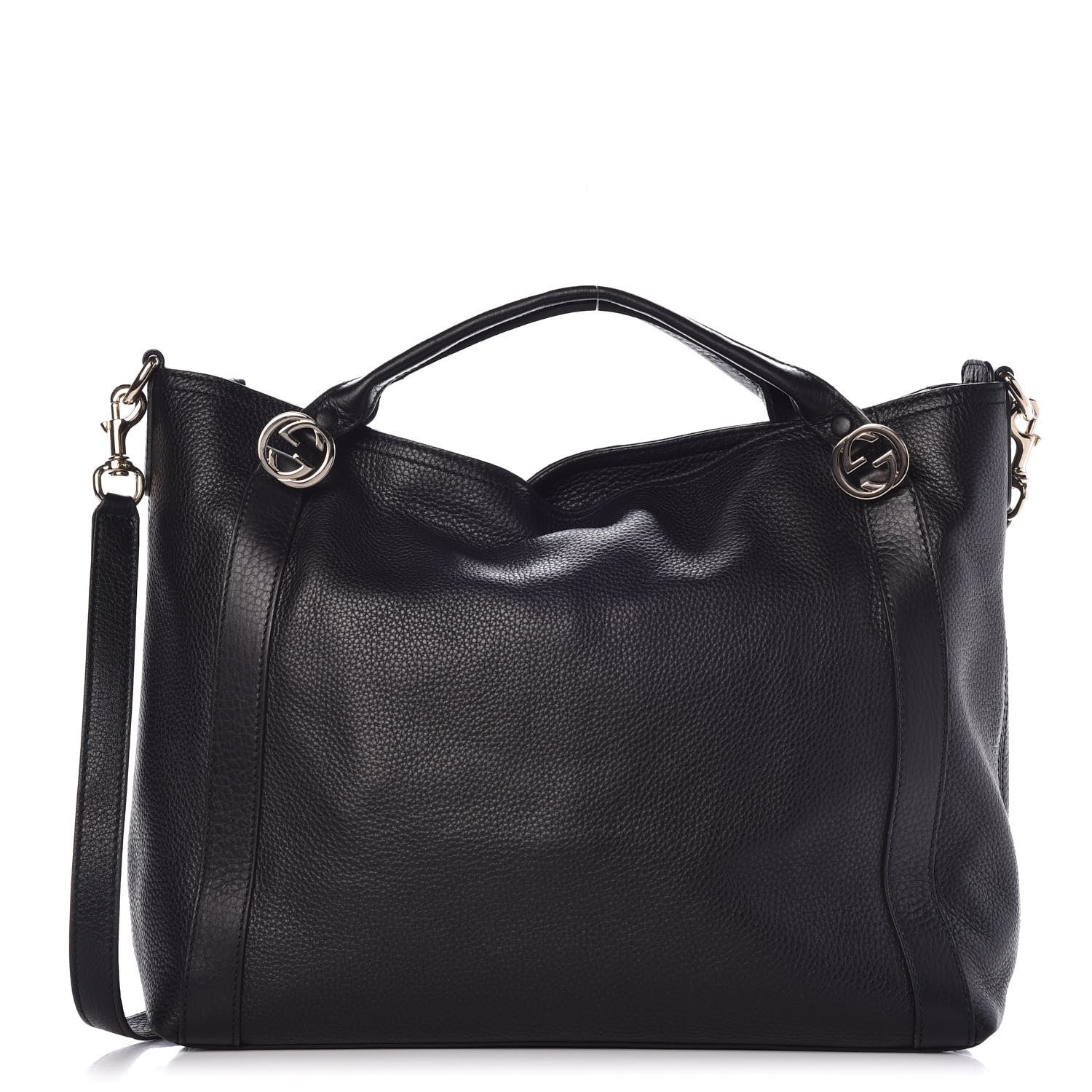 Gucci Cellarius Calfskin Medium Miss GG Top Handle Bag Black 1 of 7