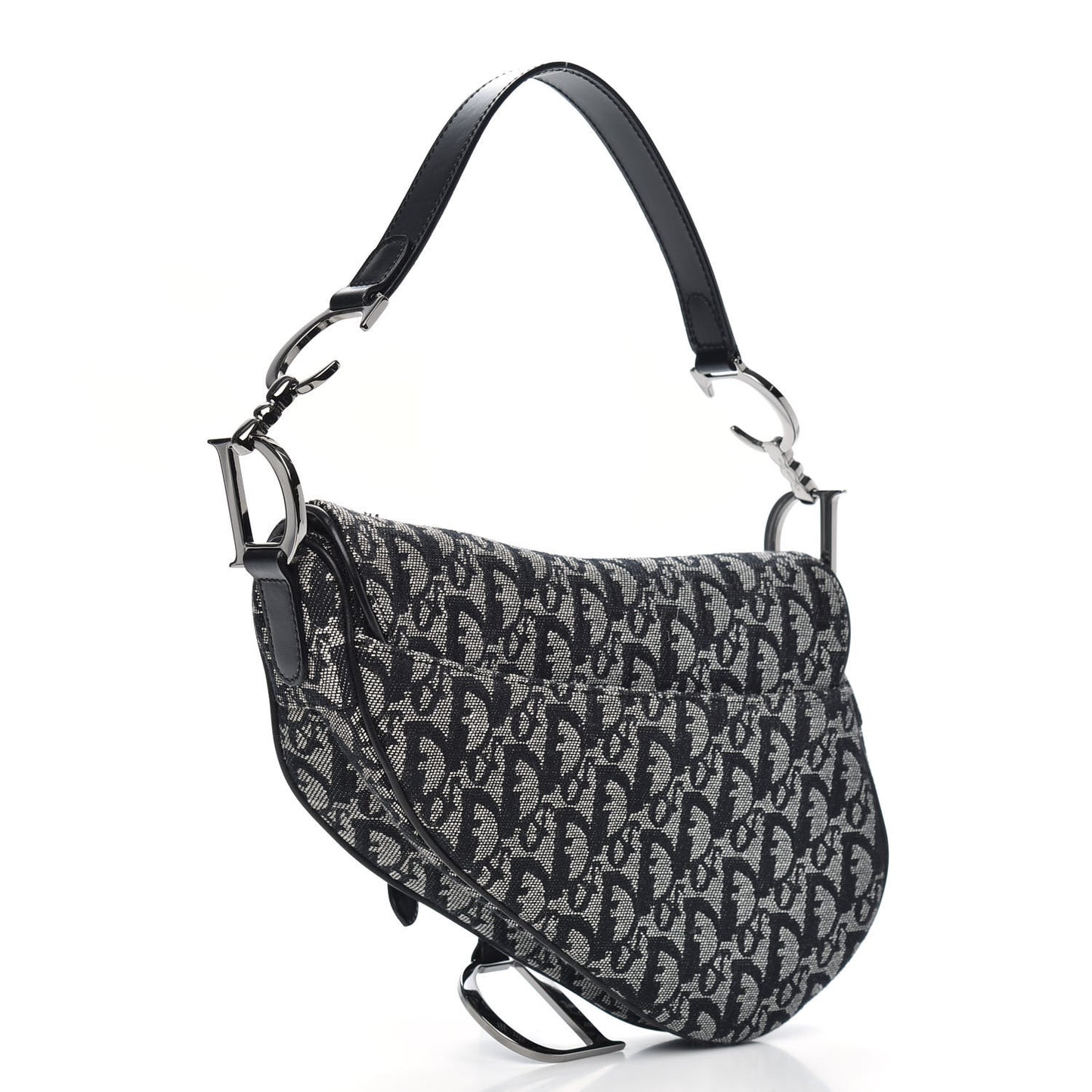 Monogram Saddle Bag Black