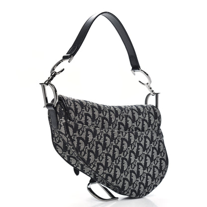 Christian Dior Monogram Saddle Bag Black 3 of 9