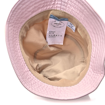 Prada Re-Nylon Metal Triangle Logo Womens Bucket Hat S Alabastro 5 of 6