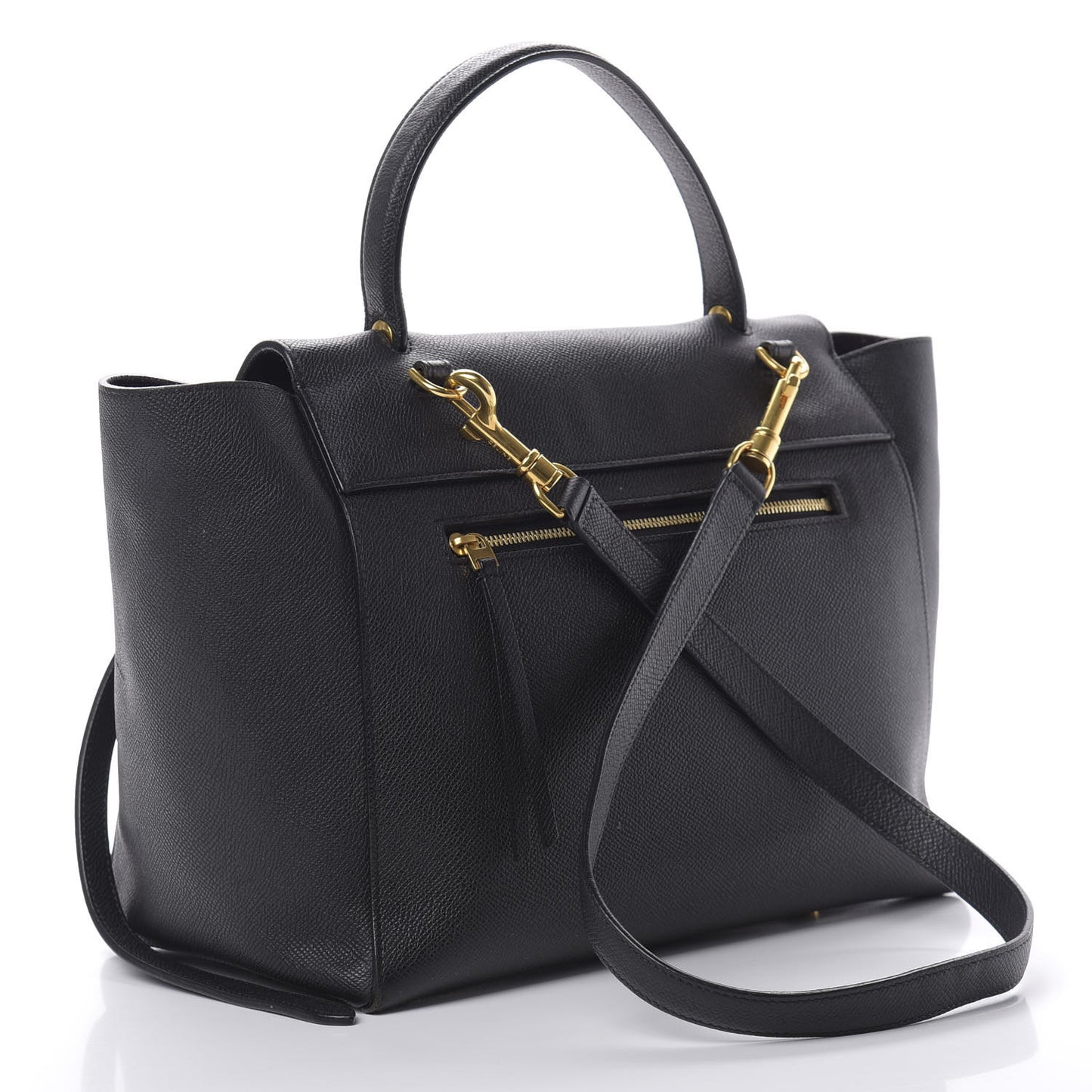 Grained Calfskin Mini Belt Bag Black
