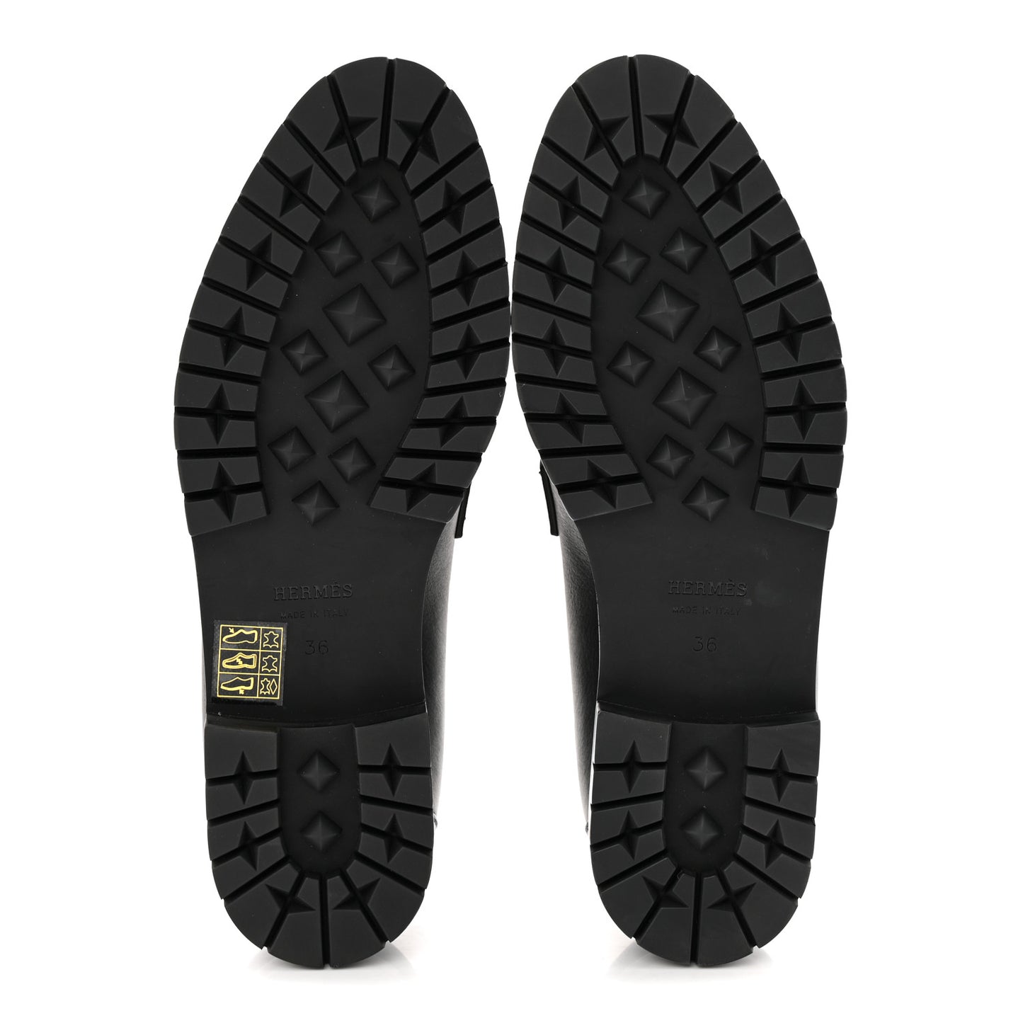 Calfskin Womens Faubourg Loafers 36 Black