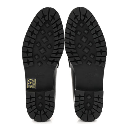 Hermes Calfskin Womens Faubourg Loafers 36 Black 6 of 9