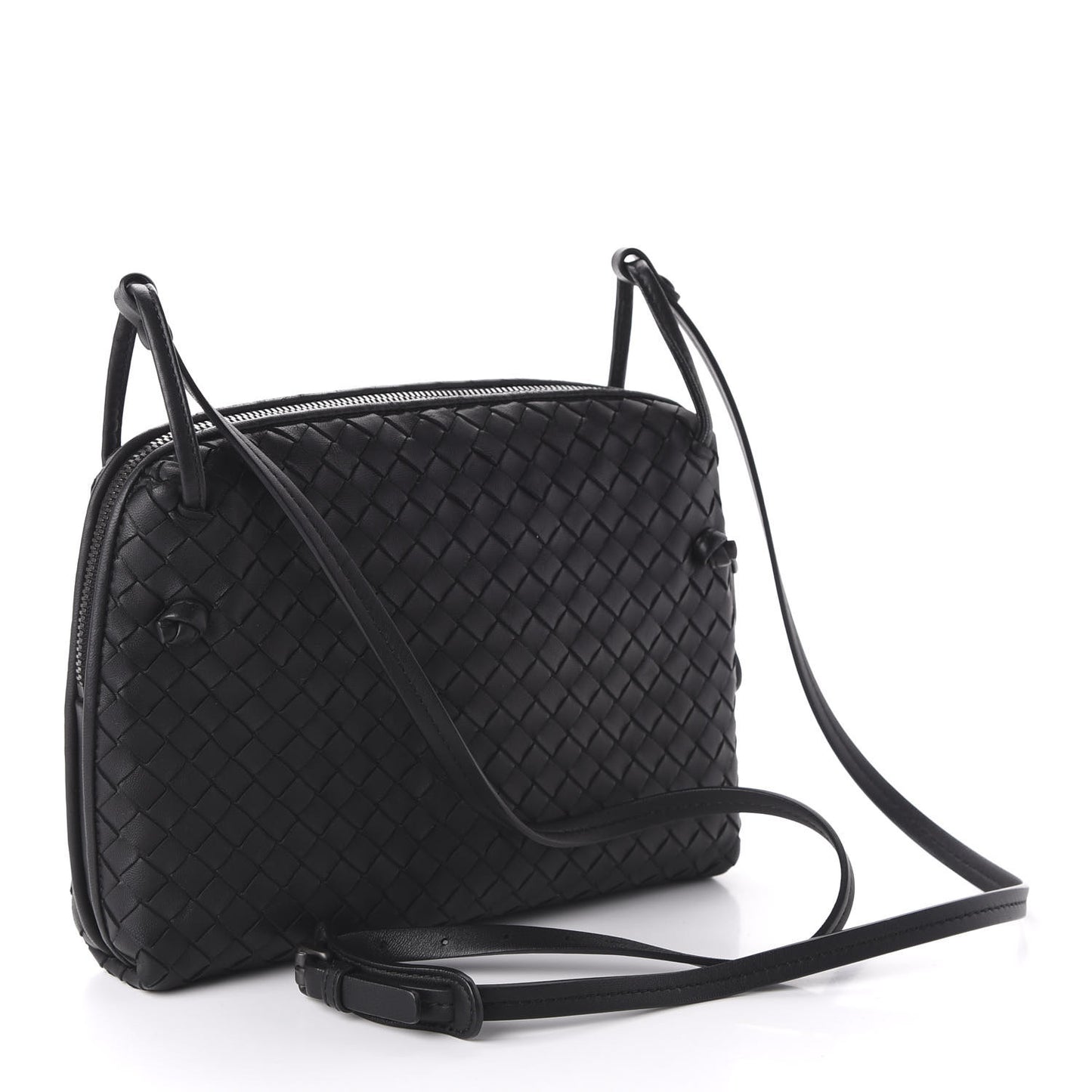 Nappa Intrecciato Nodini Bag Black
