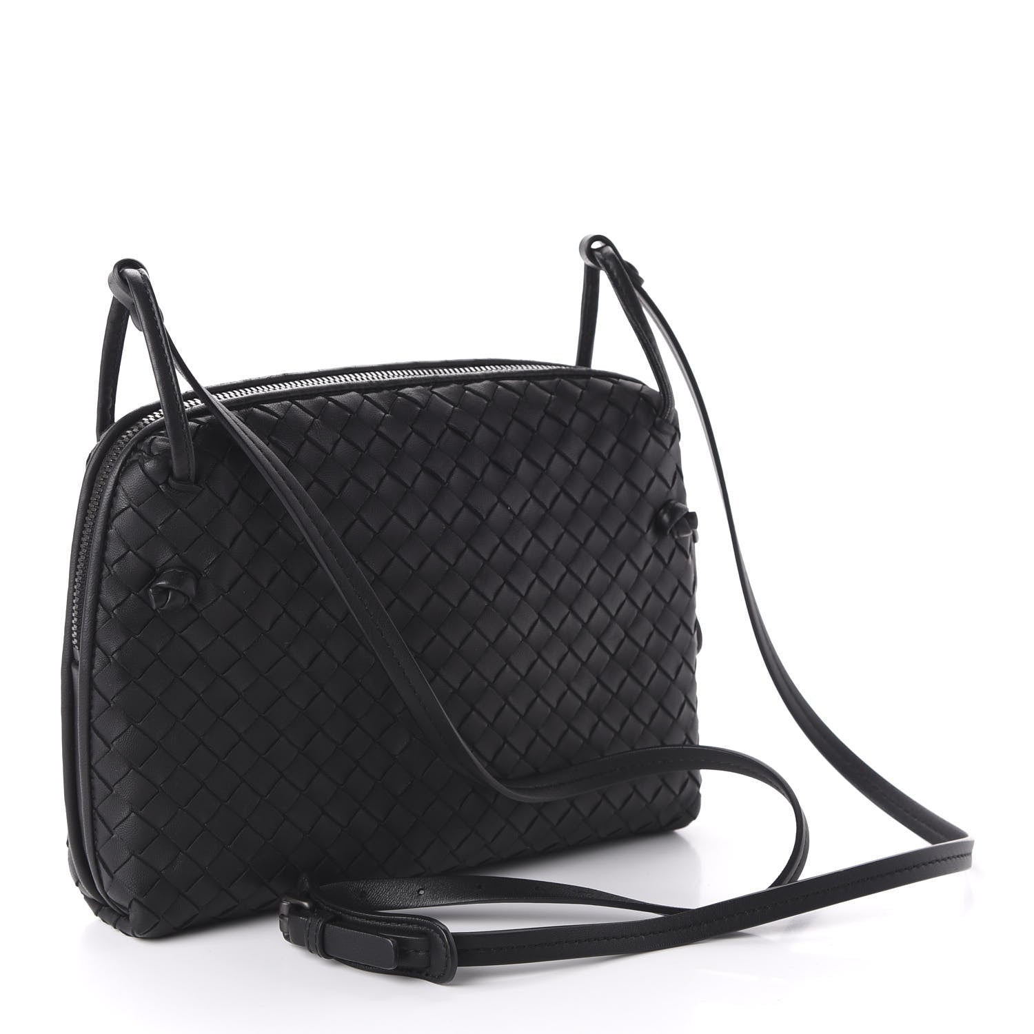 Bottega Veneta Nappa Intrecciato Nodini Bag Black 3 of 9
