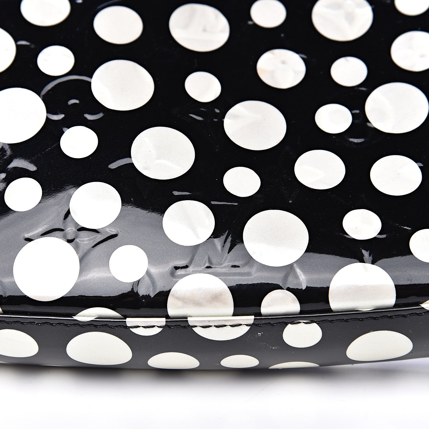 Louis Vuitton Vernis Kusama Infinity Dots Pochette Accessories Black 8 of 13