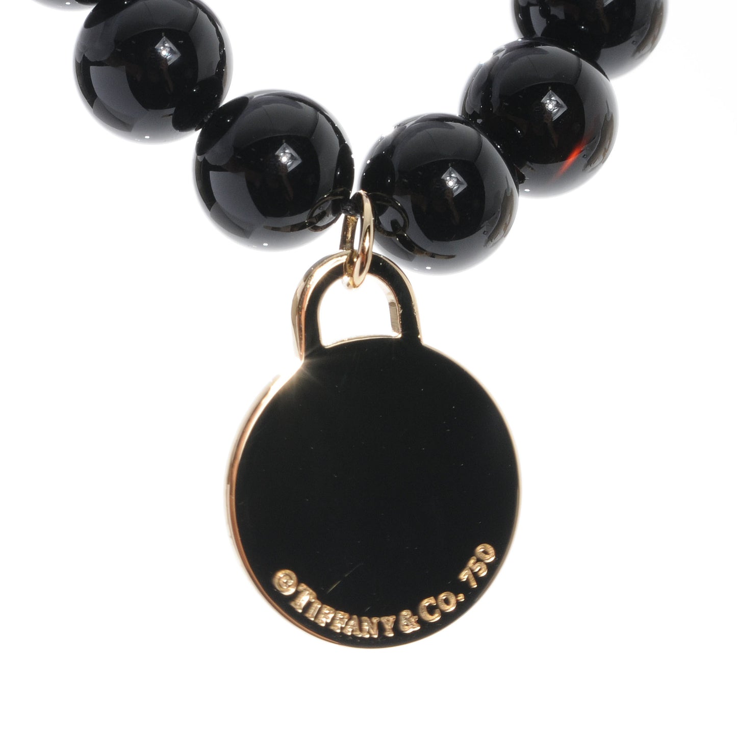 18K Yellow Gold Onyx Return To Bracelet
