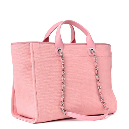 Chanel Mixed Fibers Medium Deauville Tote Pink 3 of 12
