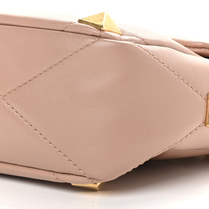 Valentino Garavani Nappa Large Roman Stud Shoulder Bag Rose Cannelle 8 of 10
