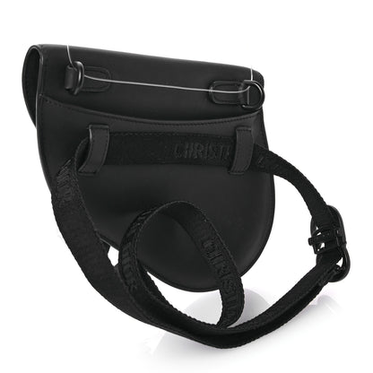 Christian Dior Ultra Matte Calfskin Saddle Belt Bag Black 3 of 13