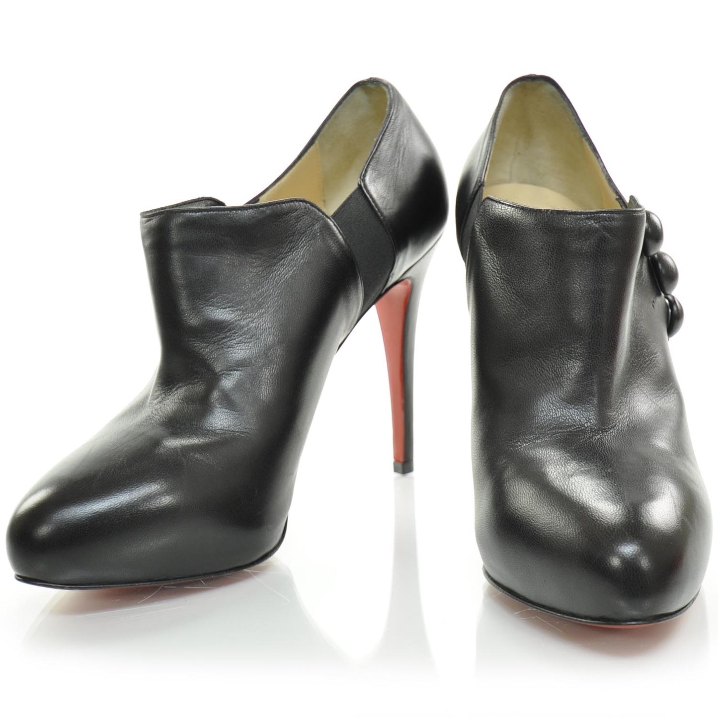 Leather C est Moi 120 Booties 39 Black