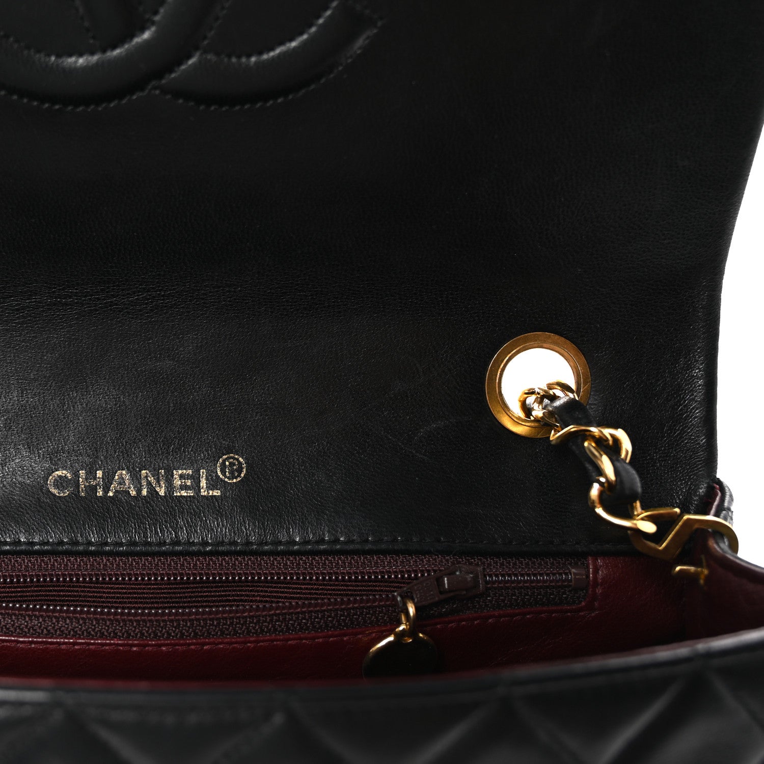 Chanel Lambskin Quilted Small Single Flap Black 6 of 11
