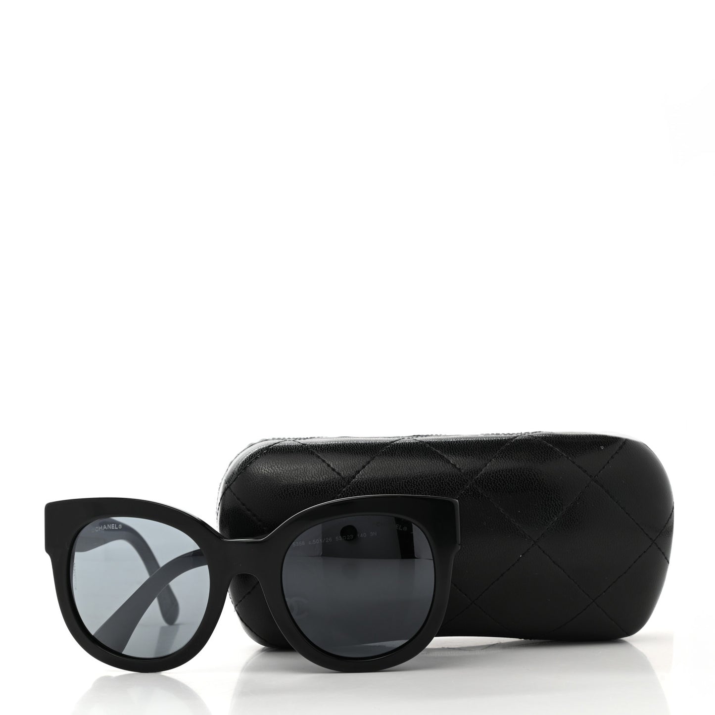 Acetate Butterfly Signature CC Sunglasses 5358 Black