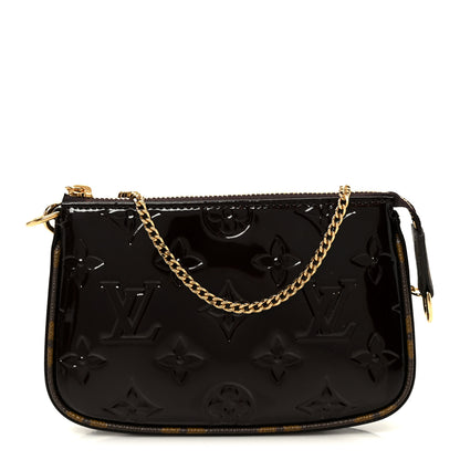 Louis Vuitton Vernis Monogram Mini Pochette Accessories Amarante 1 of 9