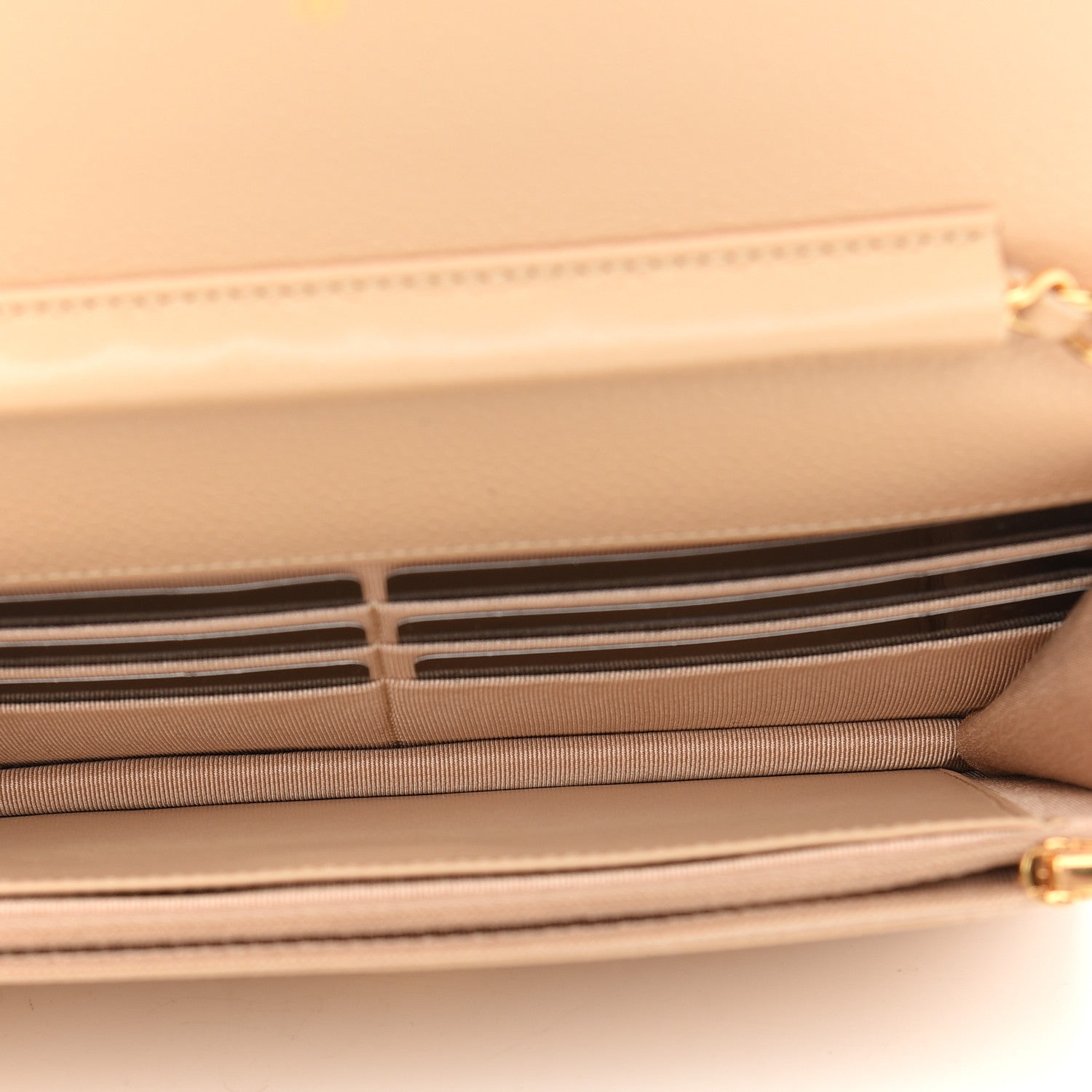 Chanel Caviar Quilted Wallet On Chain WOC Beige 5 of 11
