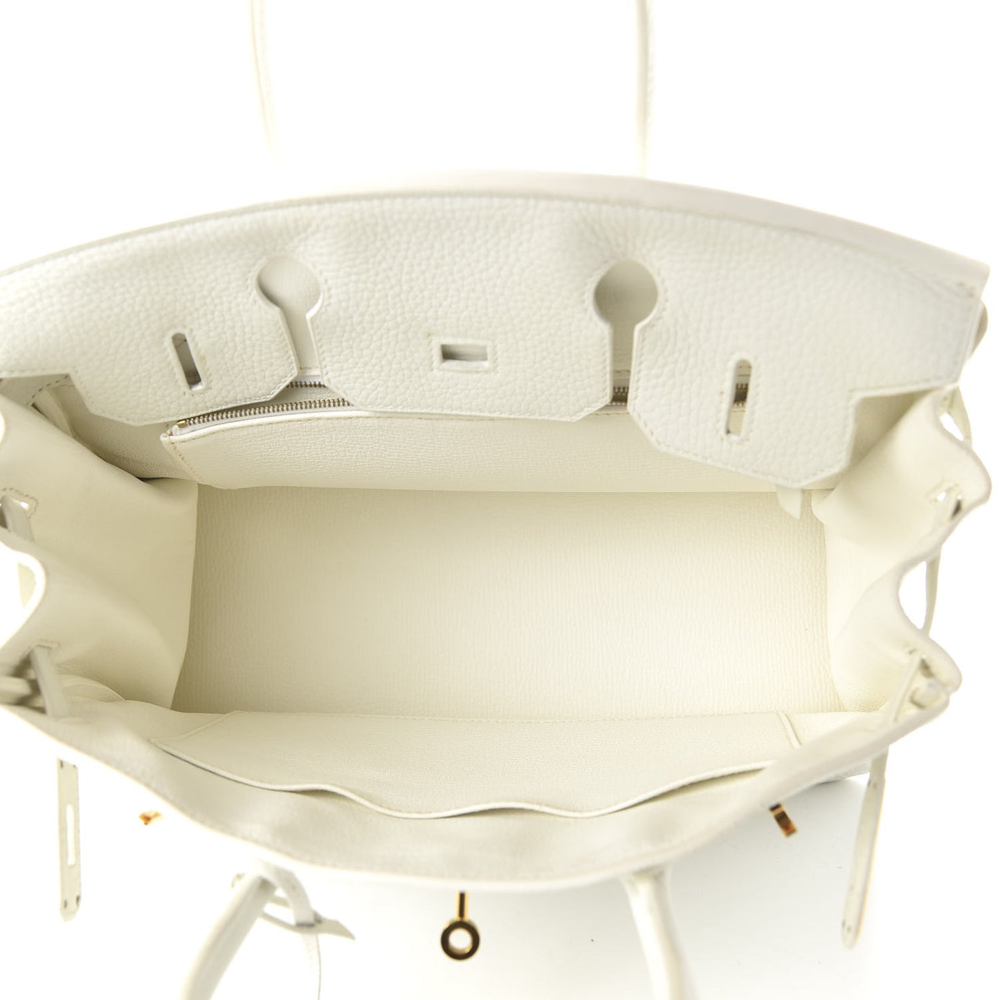 Taurillon Clemence Birkin 30 White