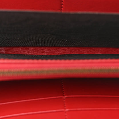 Gucci GG Supreme Monogram Cherries Zip Around Wallet Hibiscus Red 5 of 8