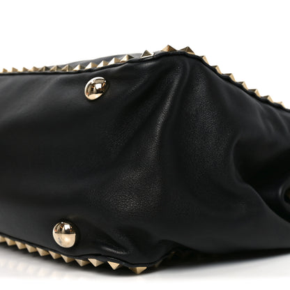 Valentino Garavani Vitello Medium Rockstud Tote Tote Black 9 of 9