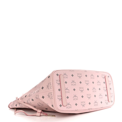 MCM Visetos Medium Liz Reversible Shopper Tote Soft Pink 6 of 15