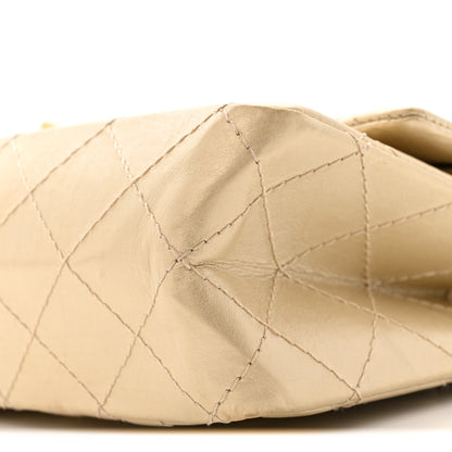 Chanel Metallic Aged Calfskin Quilted 2.55 Reissue 226 Flap Pale Gold 10 of 14