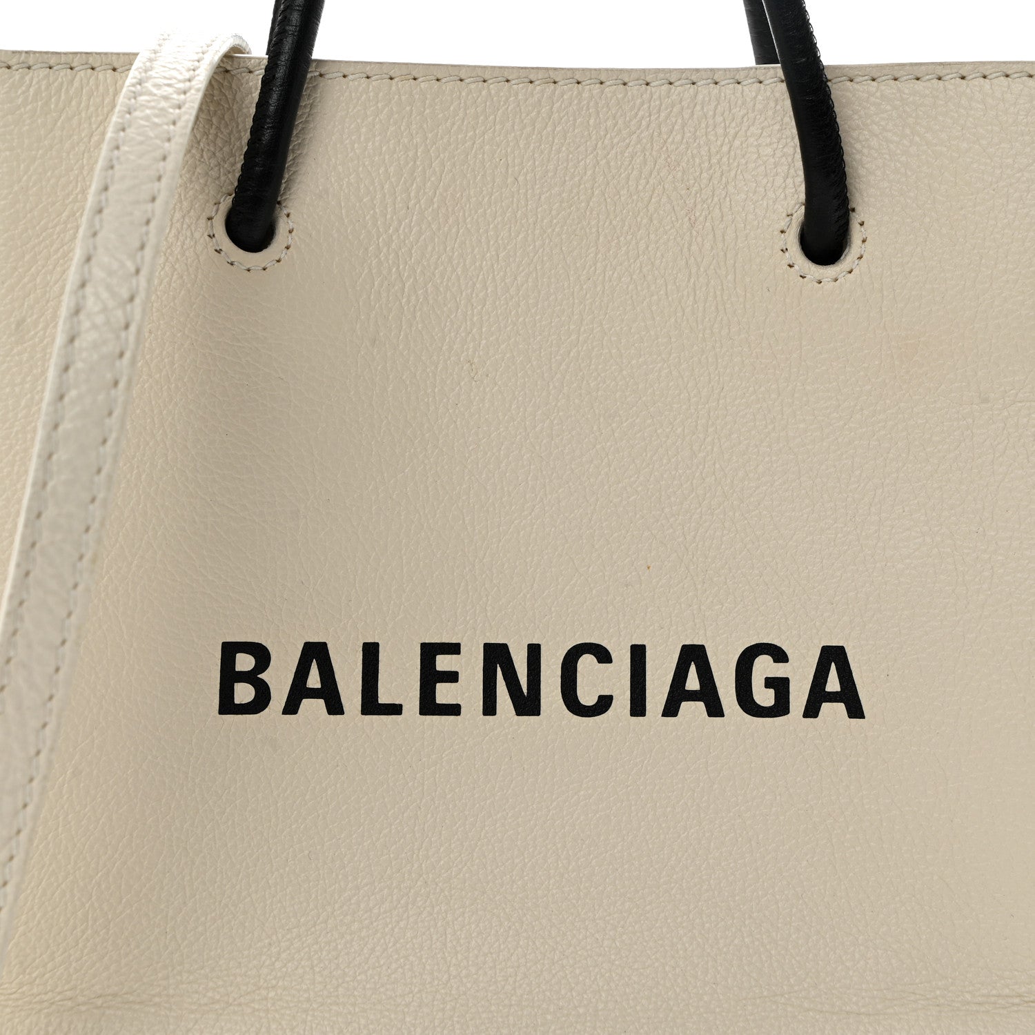 Balenciaga Calfskin Logo XXS Shopping Tote White 8 of 11