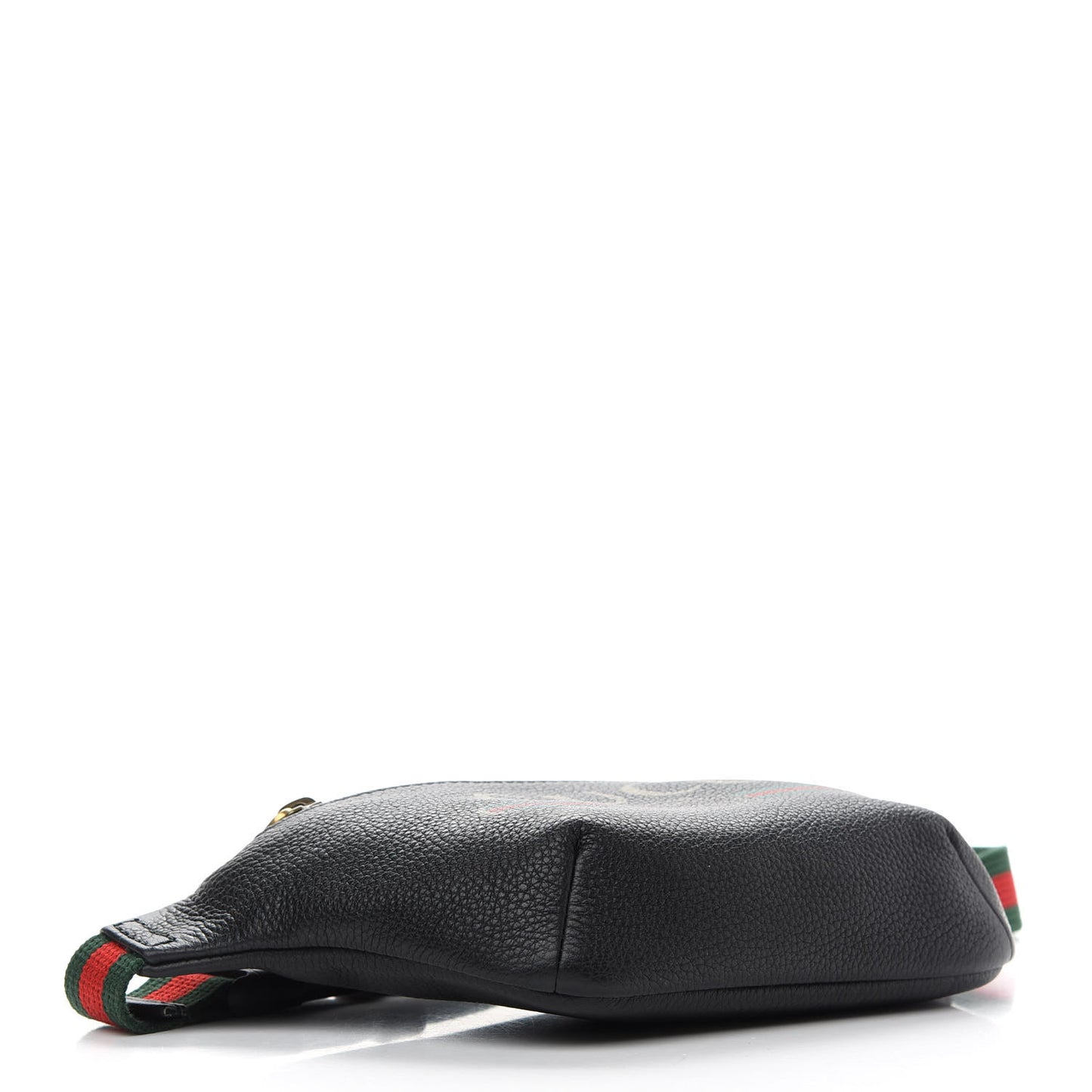 Grained Calfskin Small Logo Belt Bag Black