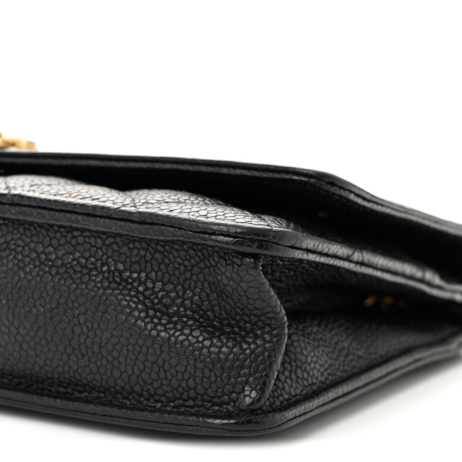 Chanel Caviar Quilted Boy Wallet On Chain WOC Black 11 of 12