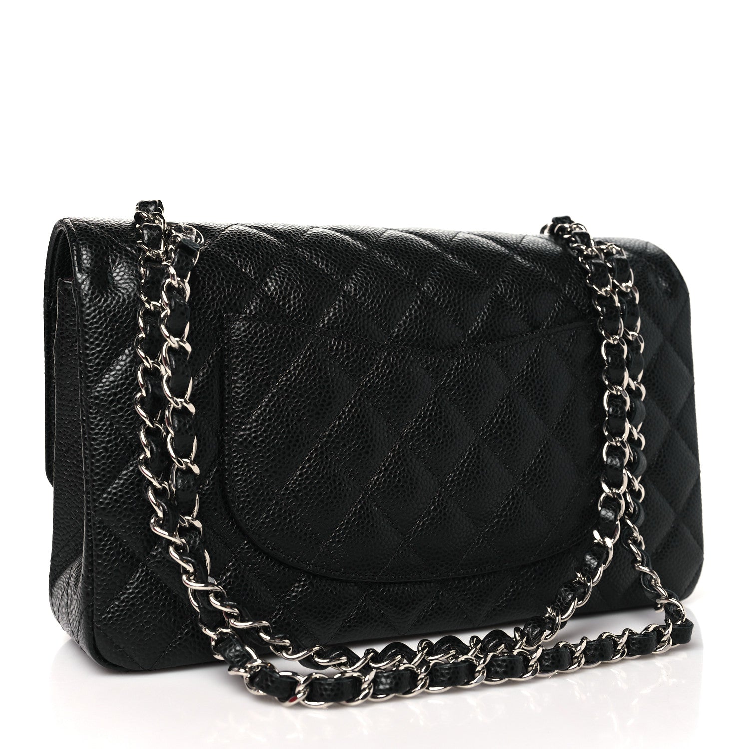 Chanel Caviar Quilted Medium Double Flap Black 3 of 10
